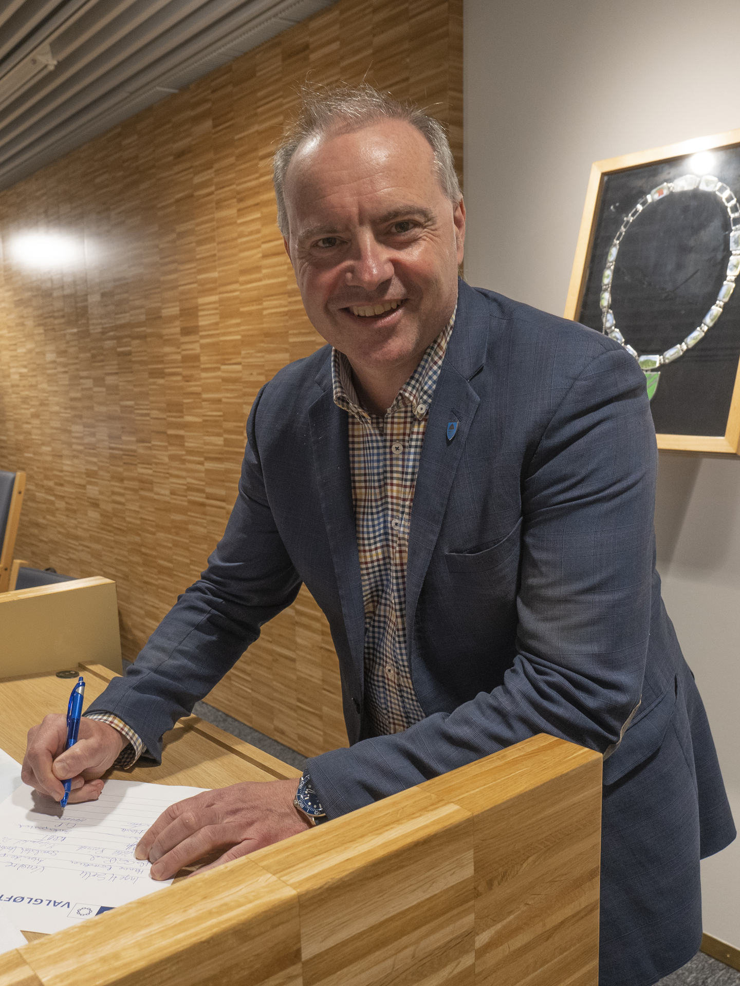 Bilde av Rune Winum, leder i SNR og ordfører i Nittedal. Foto: Marius Lauritsen, Nittedal kommune