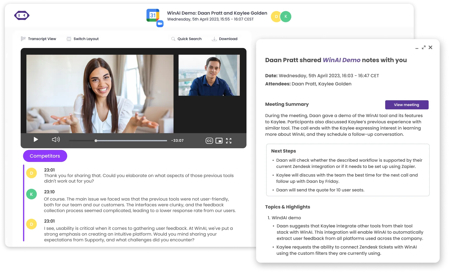 AI Notes Taker for Zoom