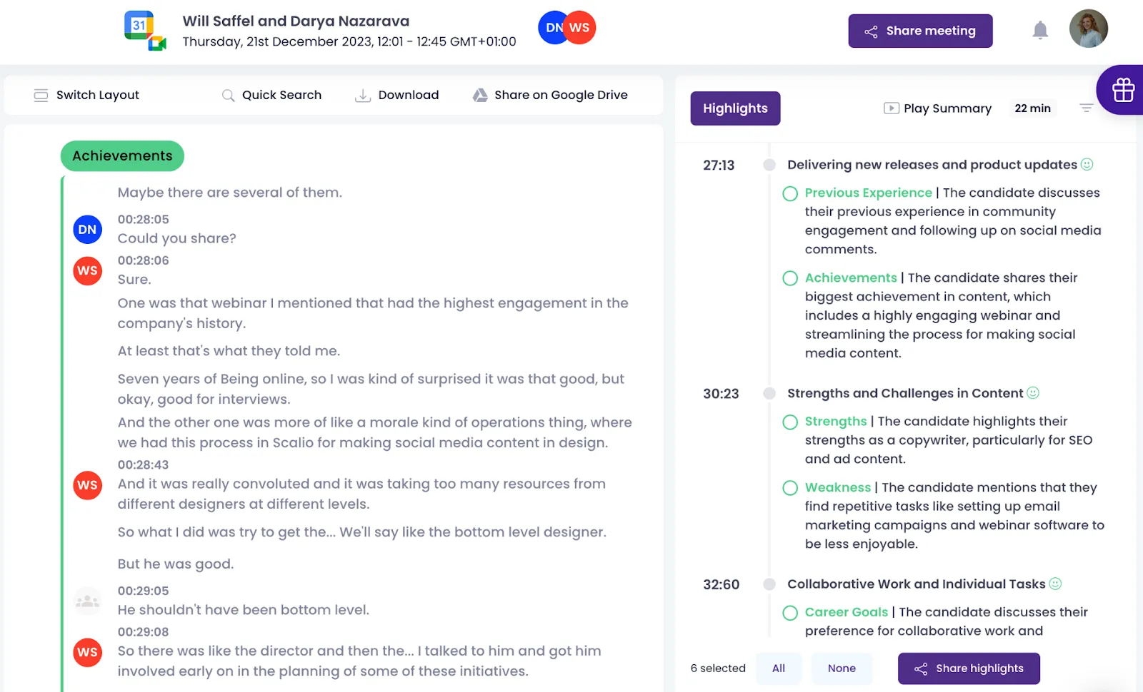 ai notetaker in portuguese