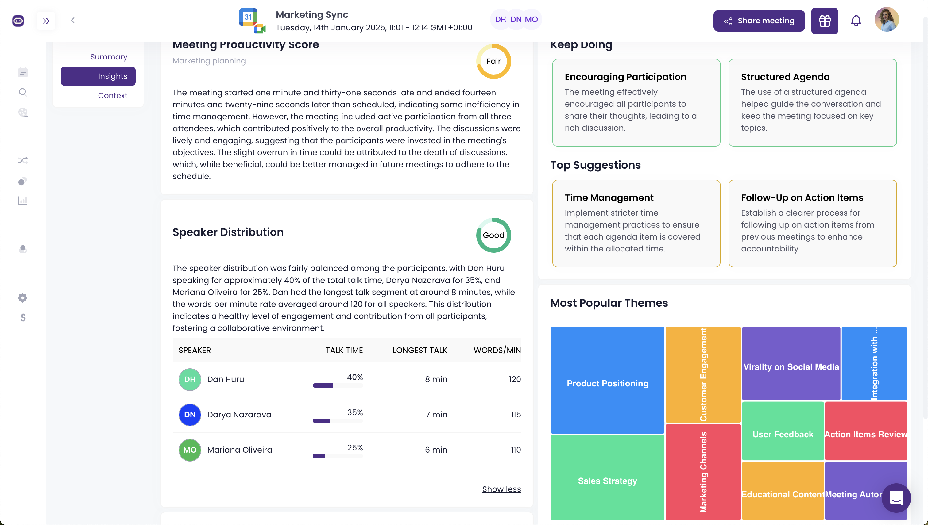 meeting insights