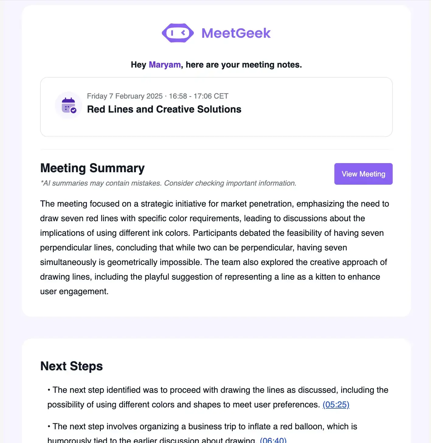 ai meeting notes