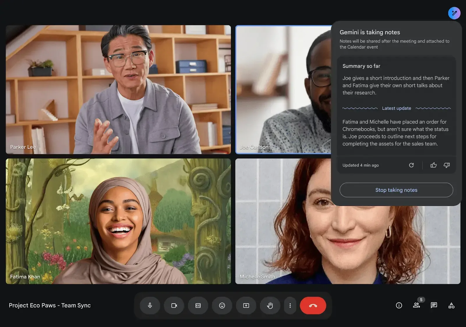 google meet ai meeting notes