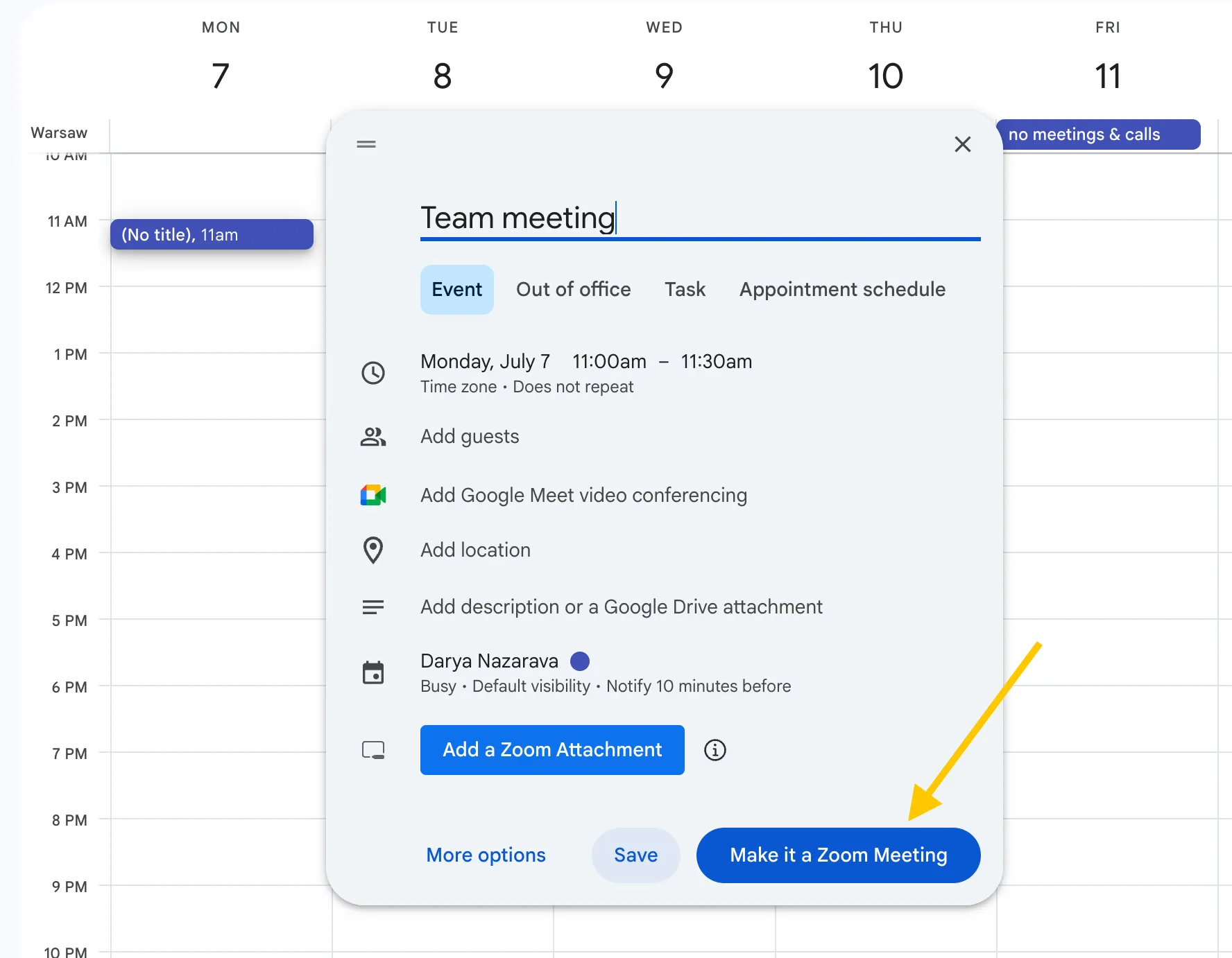 zoom chrome extension