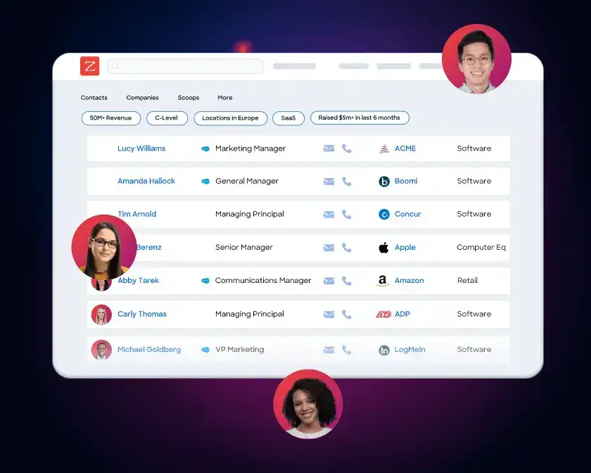 zoominfo interface