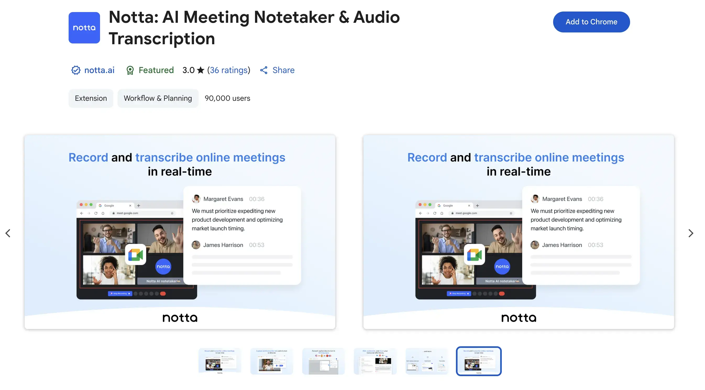 notta chrome extension