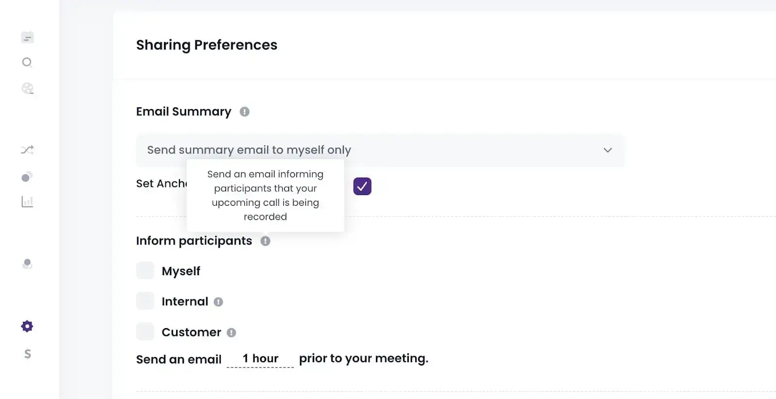 MeetGeek Sharing Permissions