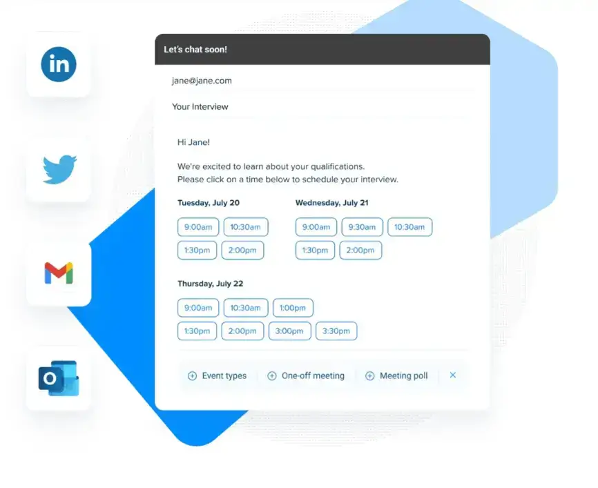 calendly email example