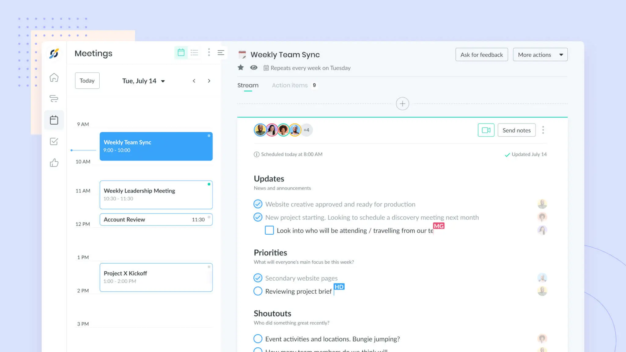 Fellow.app interface