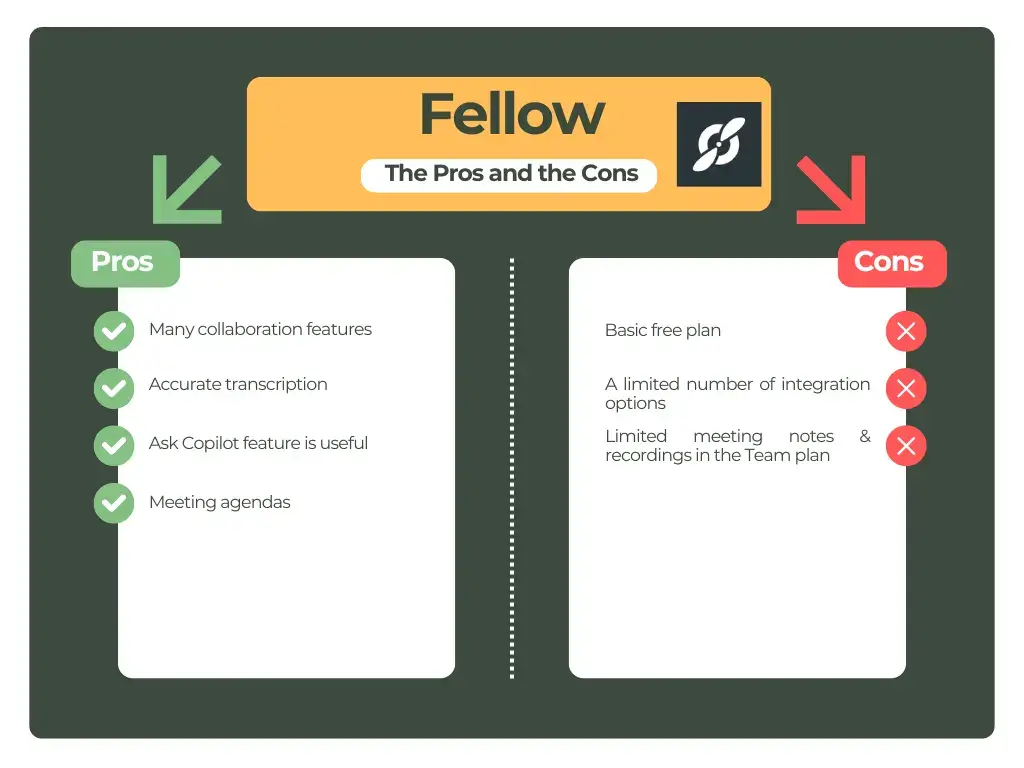Fellow’s pros and cons
