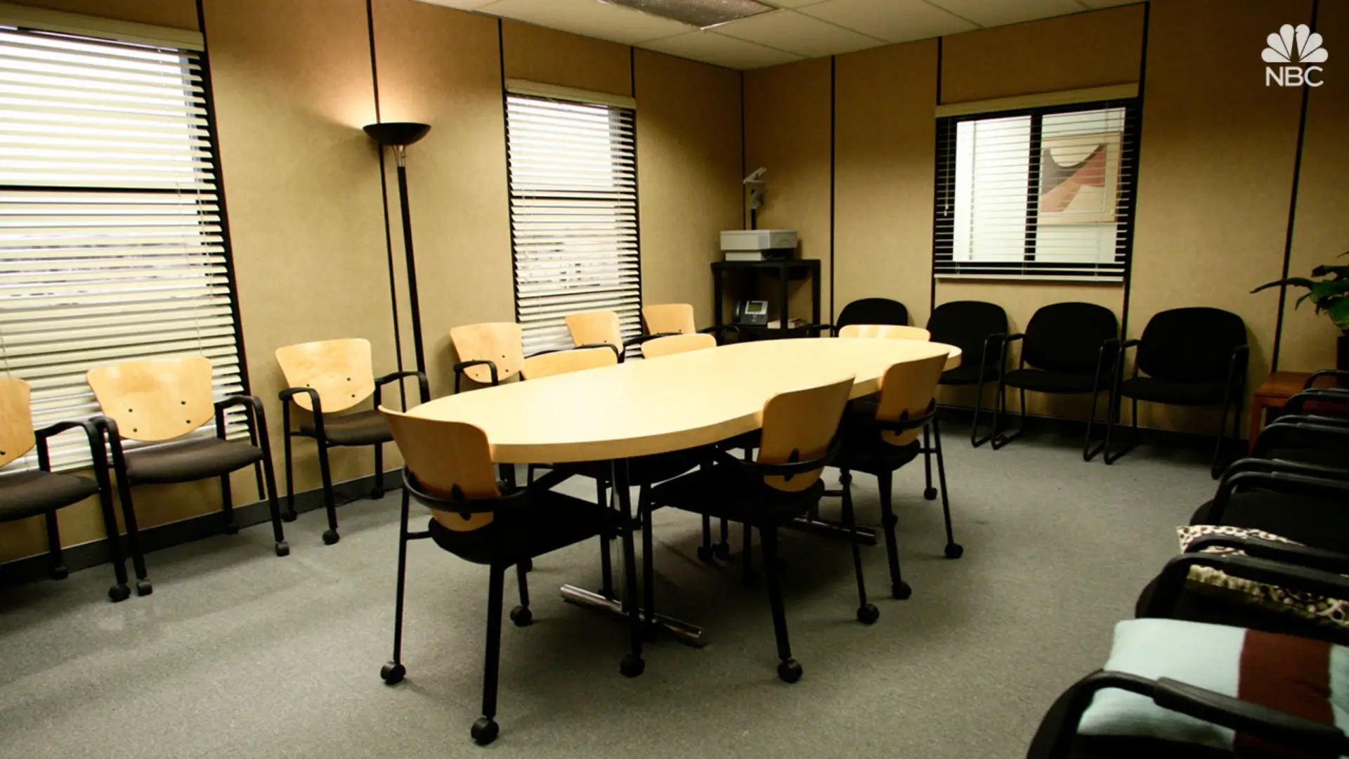 The Office Dunder Mifflin conference room Zoom background