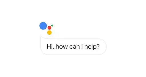 Google Assistant message saying "Hi, how can I help?"
