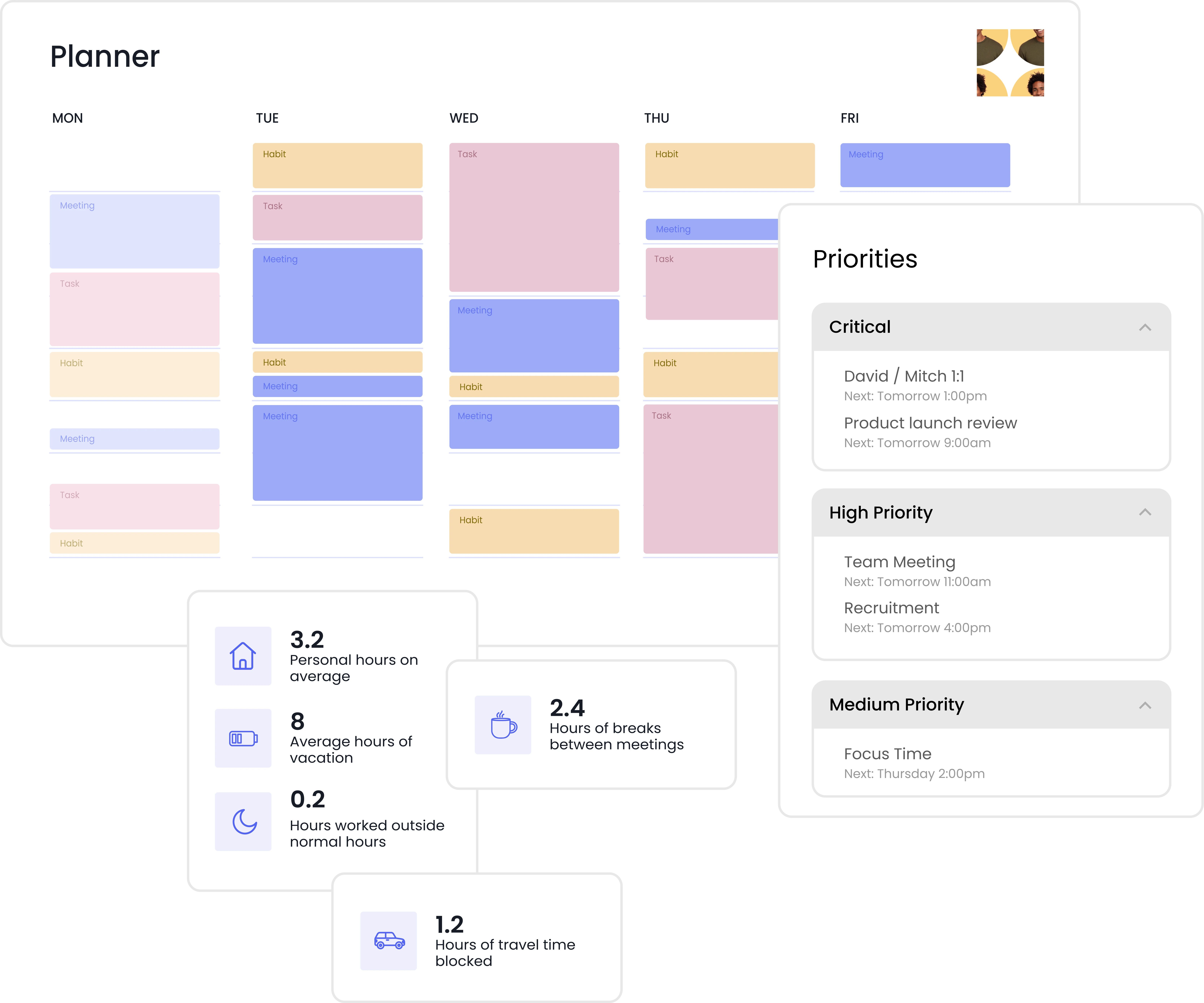 Planner do Reclaim