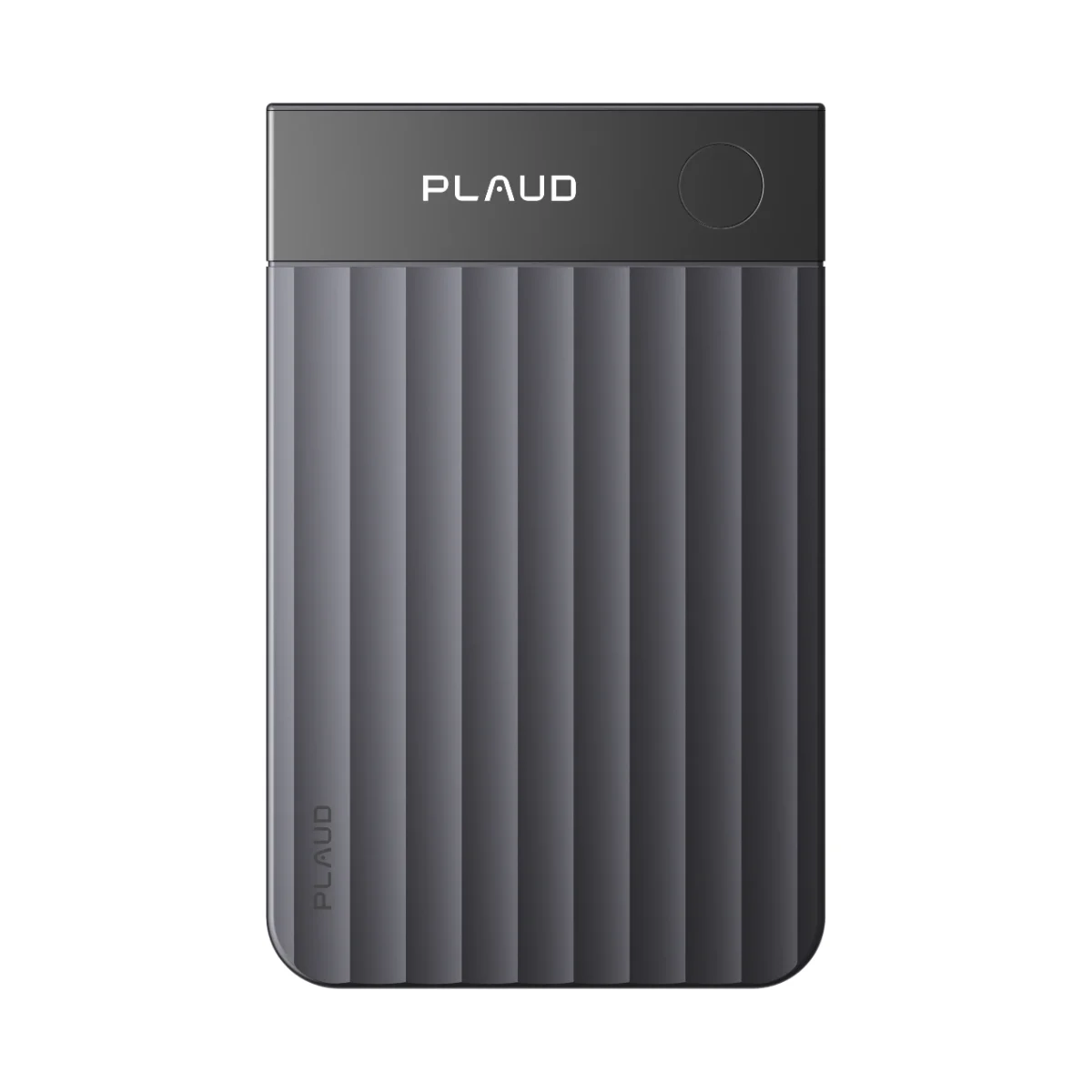 Enregistreur Plaud Note Pro au format carte, vu de face