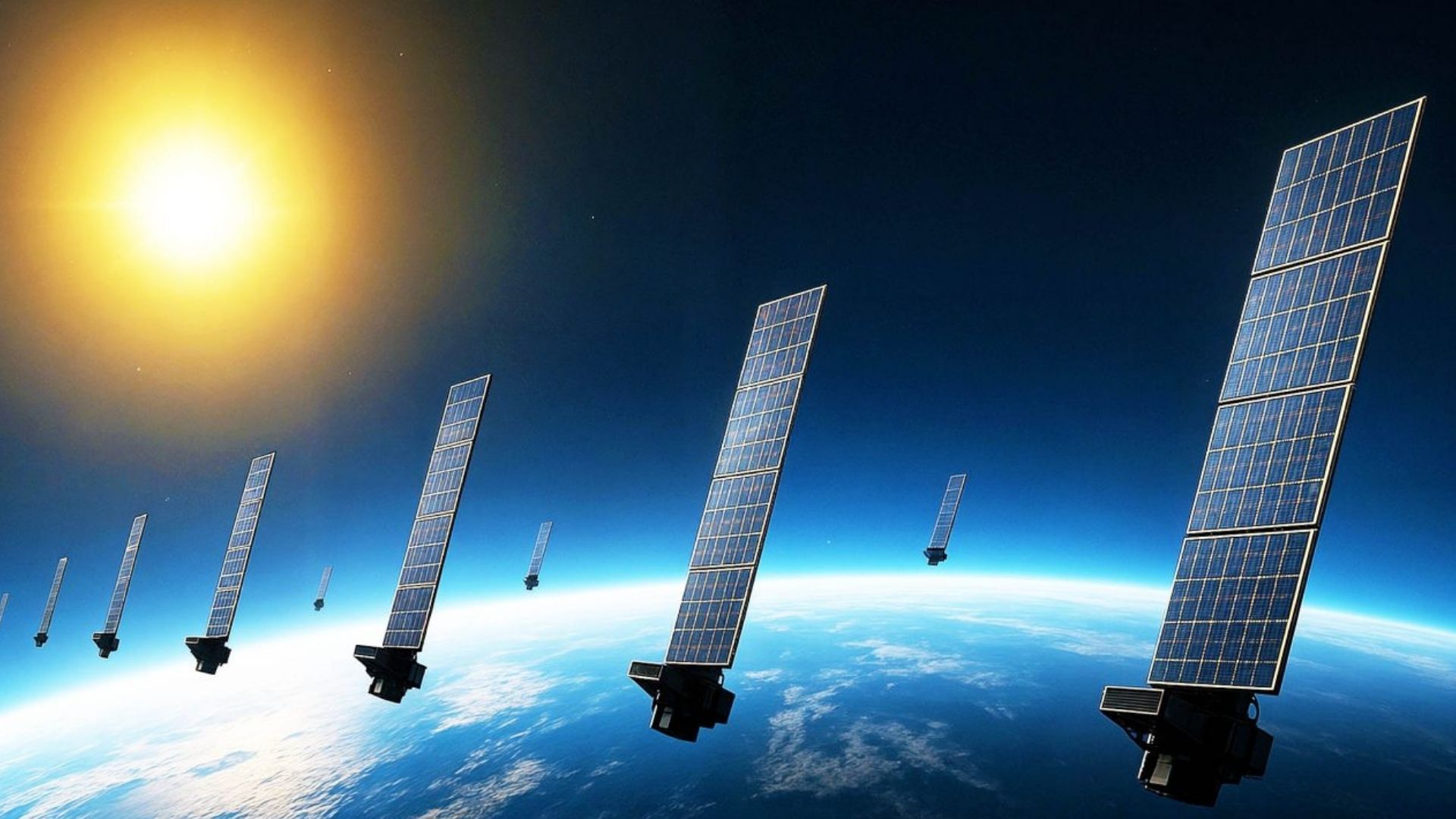 Görselde starlink uydularına dair 