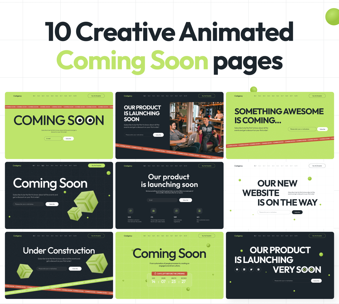 Webflow coming soon pages