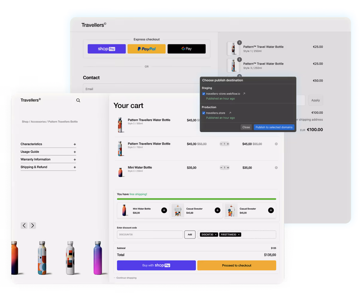 Storesynk cart and Shopify checkout