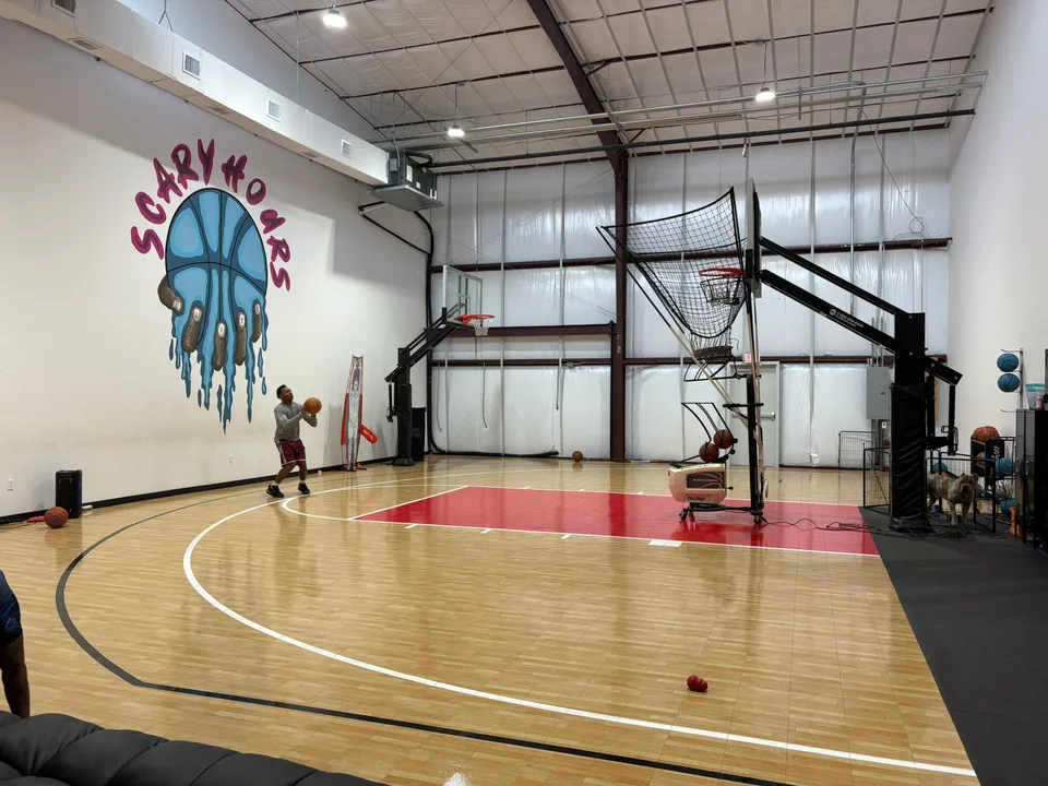 Scary Hours: Indoor basketball court and finished training space