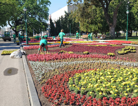 Shevchenko park in Kharkiv