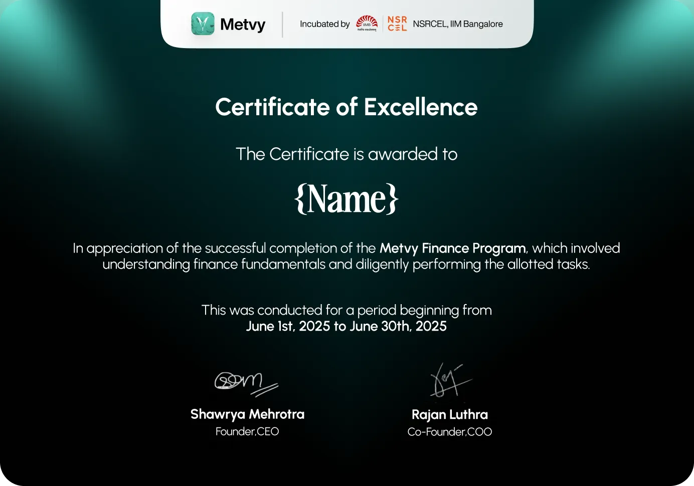 Metvy Certificatie