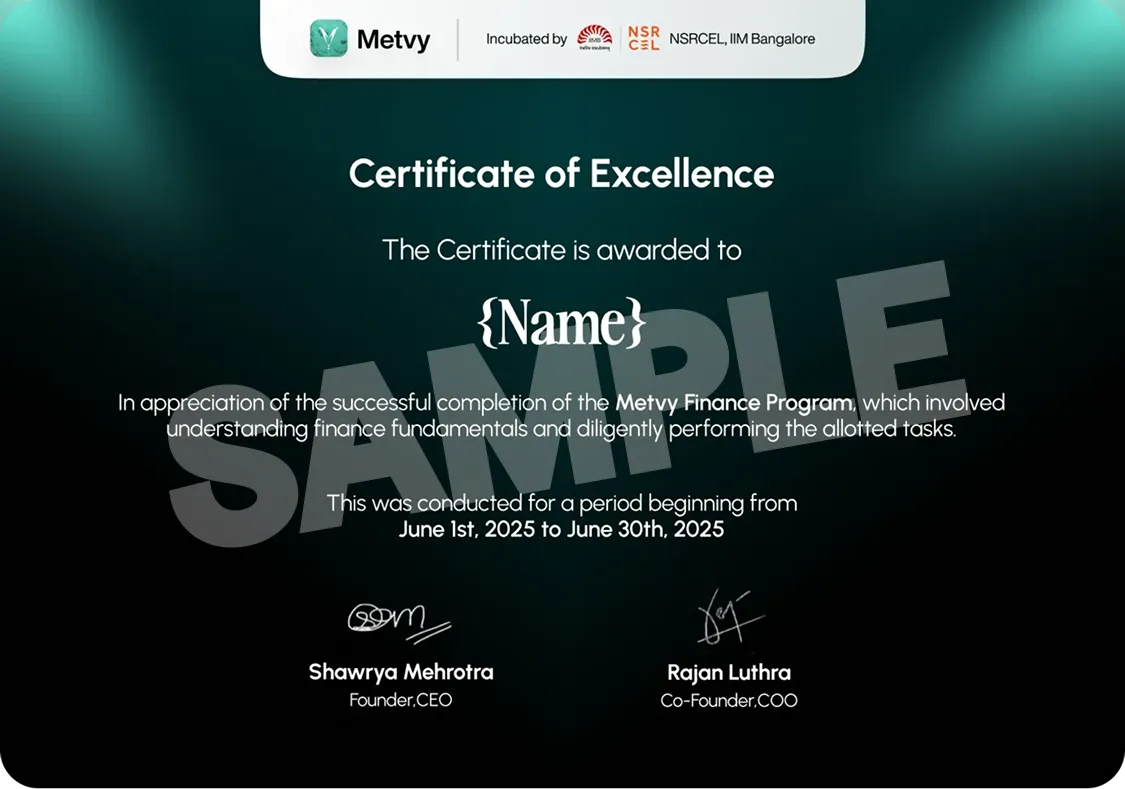 Metvy Certificatie