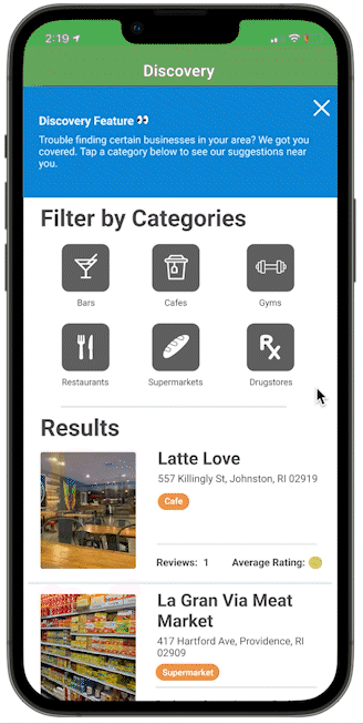Gif linking to Discovery Feature case study on TGBP