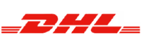 DHL company logo in red.