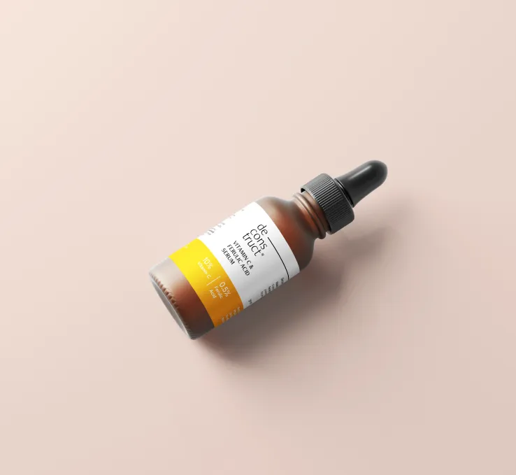 Deconstruct vitamin C serum tube