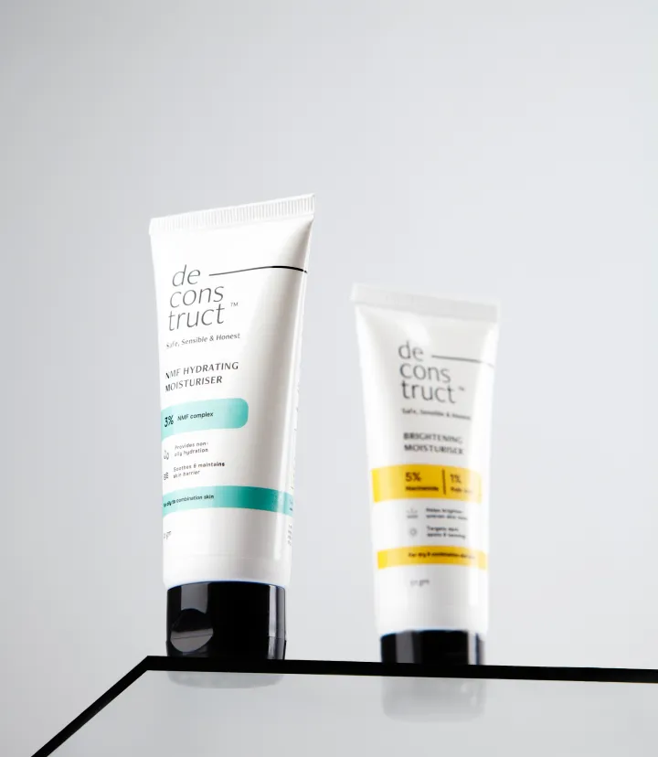 2 deconstruct white tube on table
