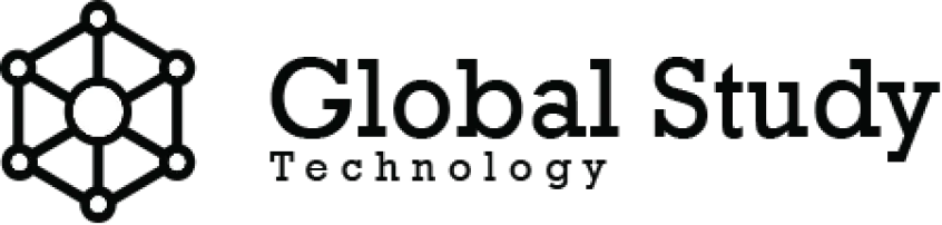 Logo with a white central dot connected by lines to five smaller white dots forming a network, next to the text 'Global Study Summary'.