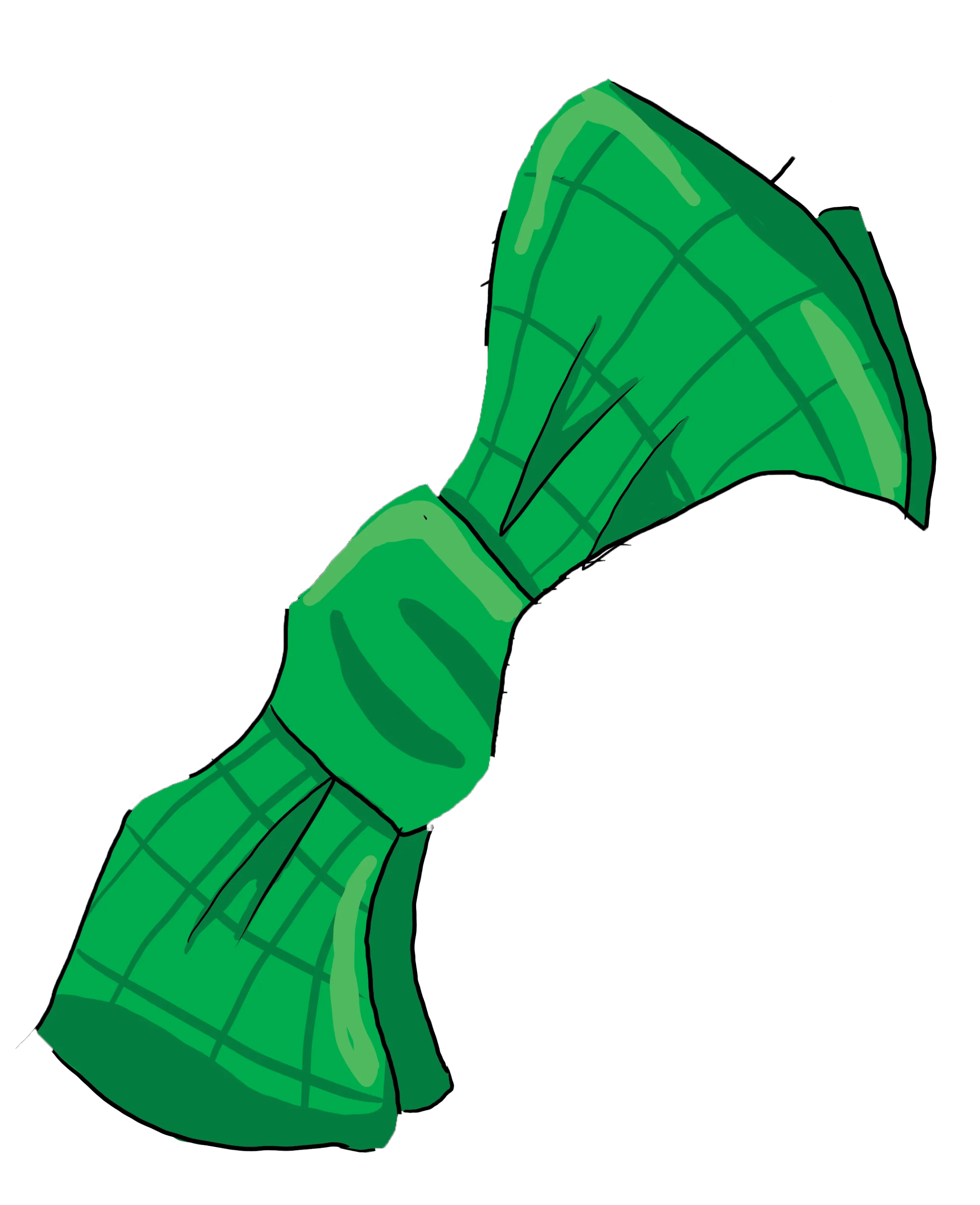 dogs green ribben prop