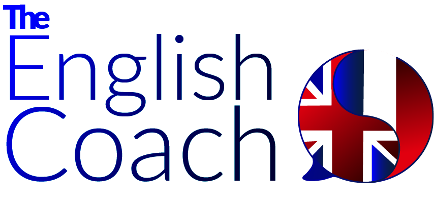 The company logo, a yin yang of the French and English flag with the english coach written