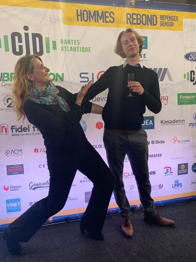 Greg with our partner at a CJD event