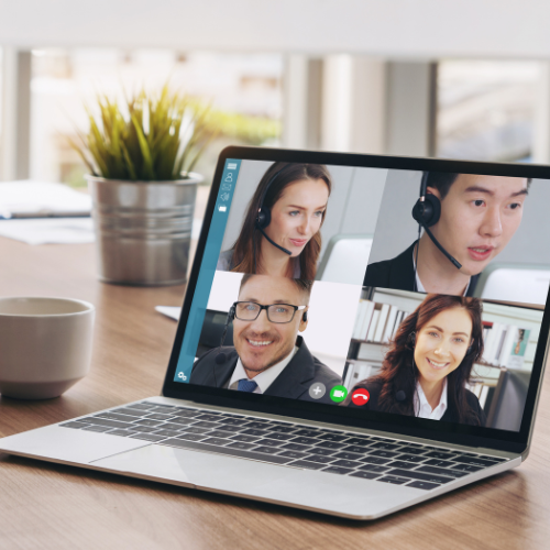 A group session via zoom