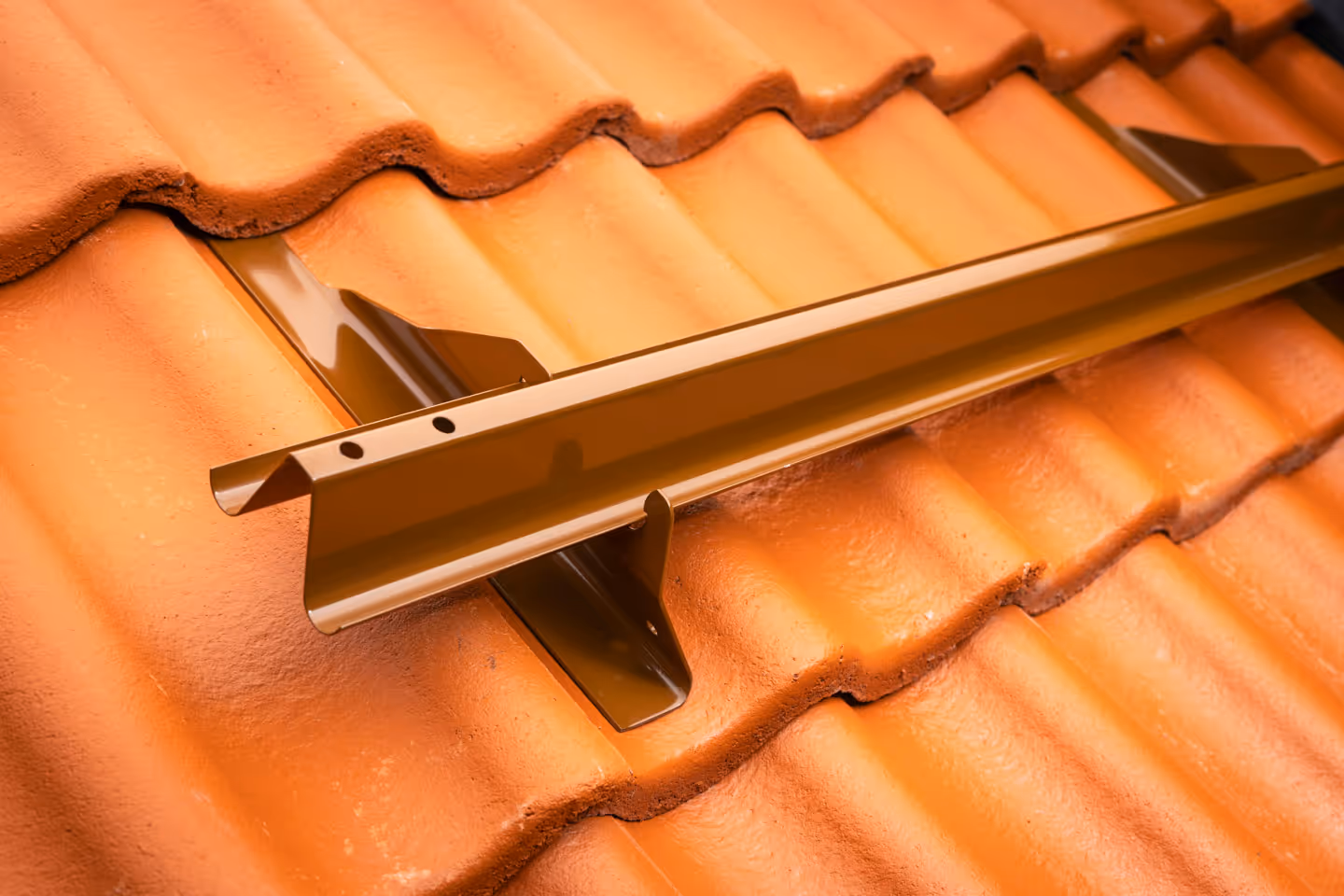 RAULI black in terracotta color in a tile roof.