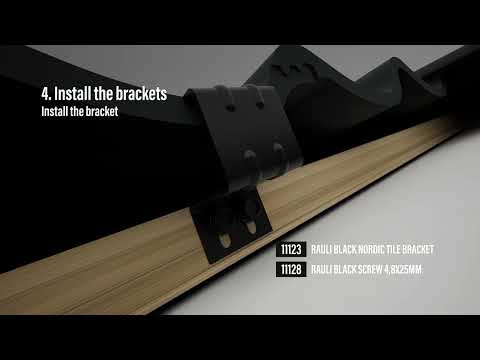 RAULI BLACK installation tile roof