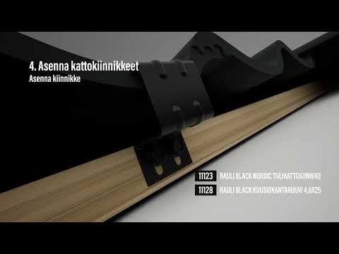 RAULI BLACK asennus tiilikatolle