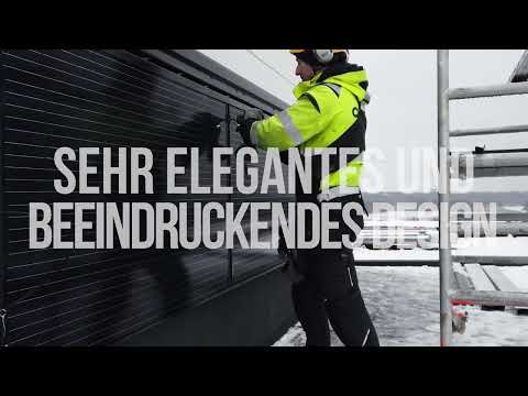 RAULI WALL zur Wandmontage von Solarmodulen