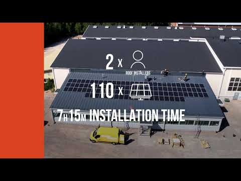 110 panels installed in 7h15mins