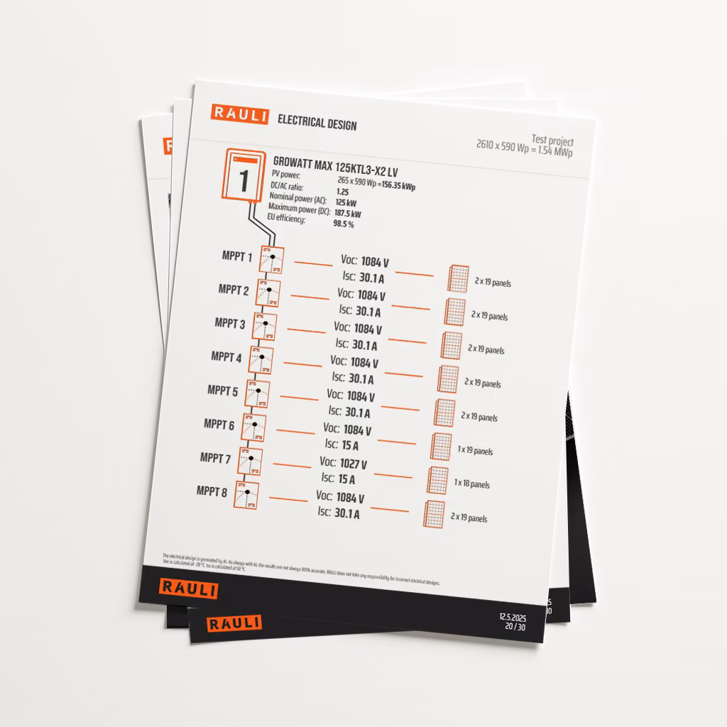 Printed PDF documentations on a desk from RAULI APP