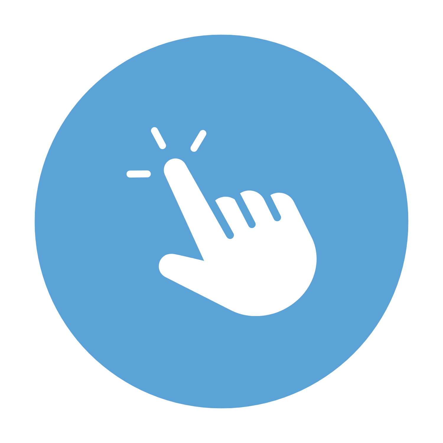 Grafik zu Tippen statt Scrollen mit Hand