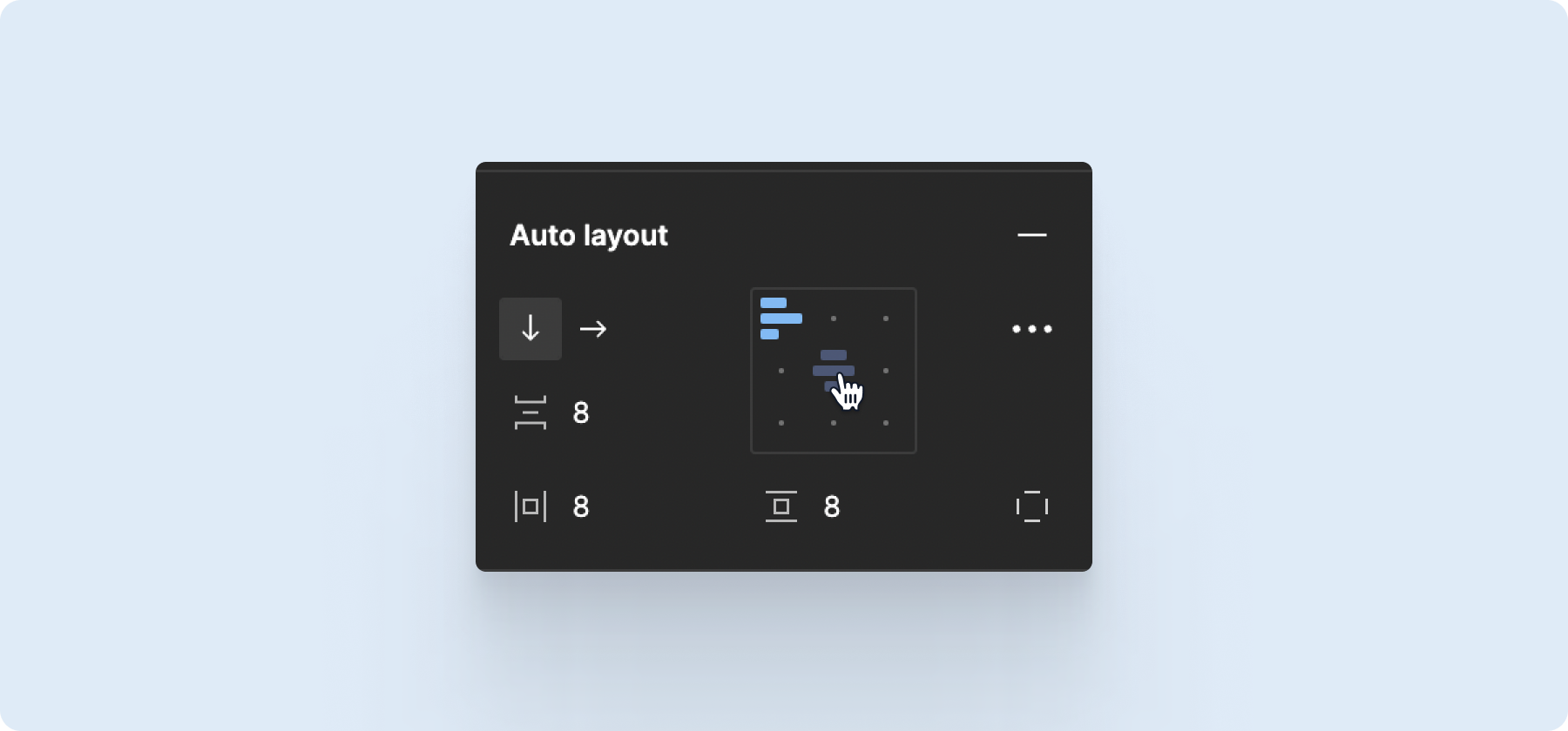 View from the Figma tool how to change the alignment of an element