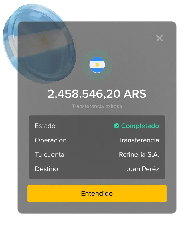 trasnferencia usando CVU a nombre propio