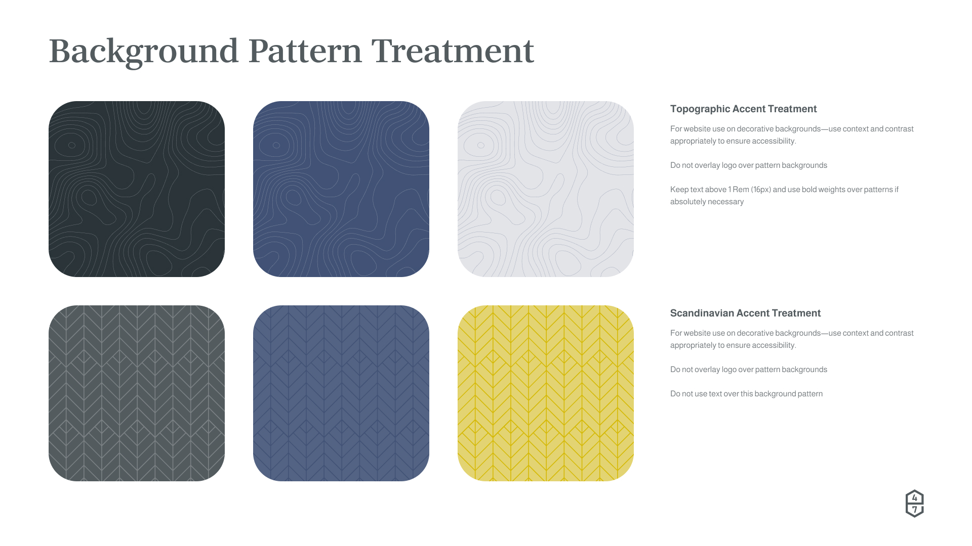 Golden Ridge pattern background guide.