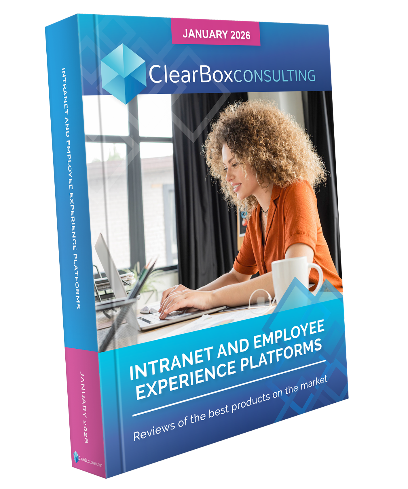 2026 ClearBox Intranet and EX Platforms diagonal 3D report cover - MangoApps website