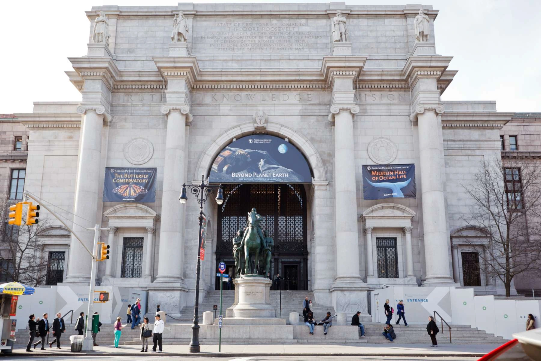 Entrance of American Museum of Natural History in New York City