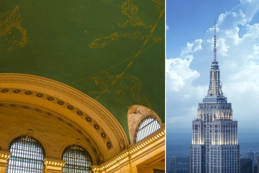Grand Central Terminal and Empire State Building