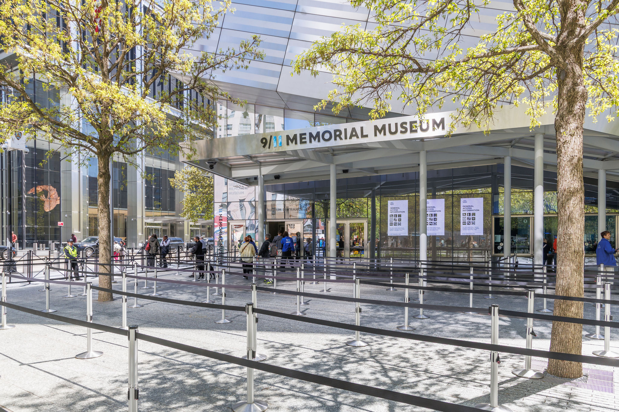 Entrance of 9/11 Museum in NYC