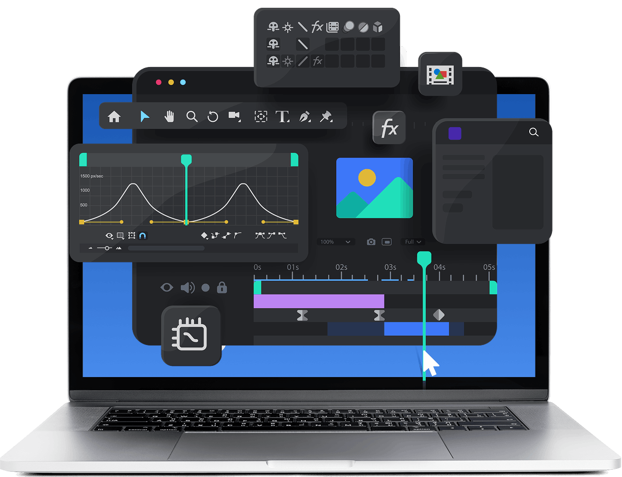 スライド動画の編集画面