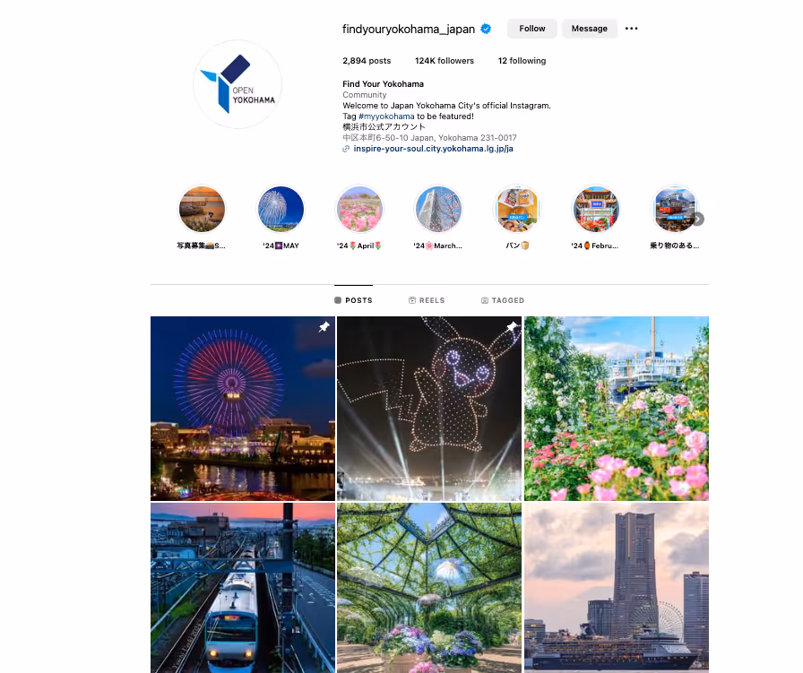 Find Your YokohamaのInstagramページ