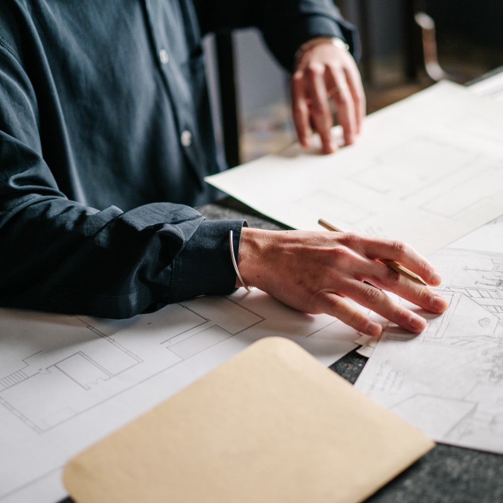 backgrund image of a hand working on the desk in the office